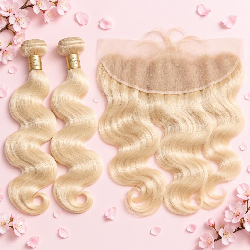 13x6 Blonde Lace Front Bundle Deal